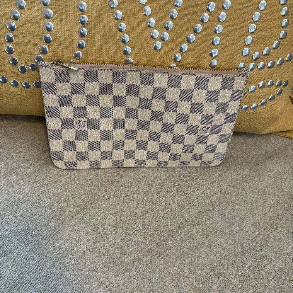 Louis Vuitton Damier Azur Neverfull Pouch